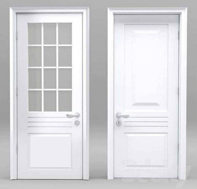 باب ابيض PVC- White door