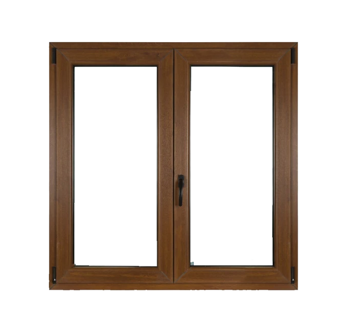 نافذة بني PVC brown window