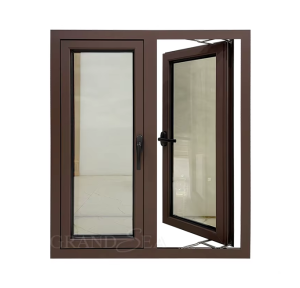نافذة المنيوم بني brown aluminum window